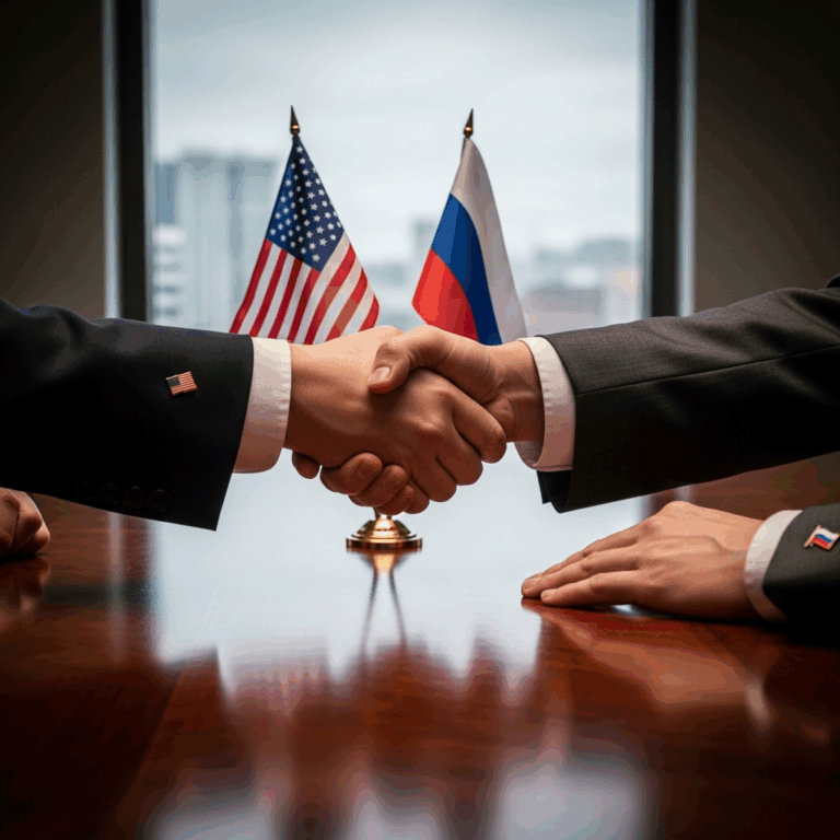 Illustration for: US-Russia Talks on Ukraine Settlement