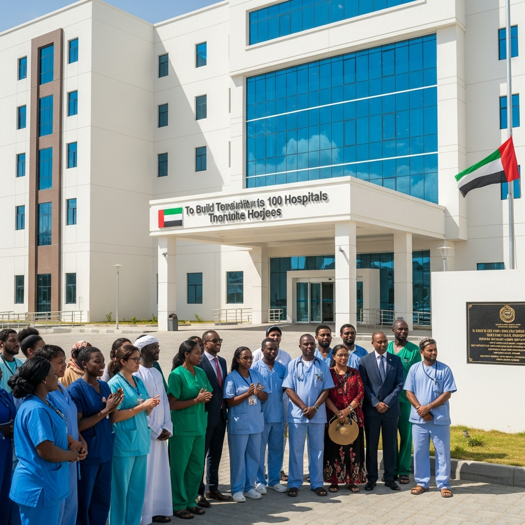 Illustration for: UAE Builds 100 Hospitals in Poor Nations