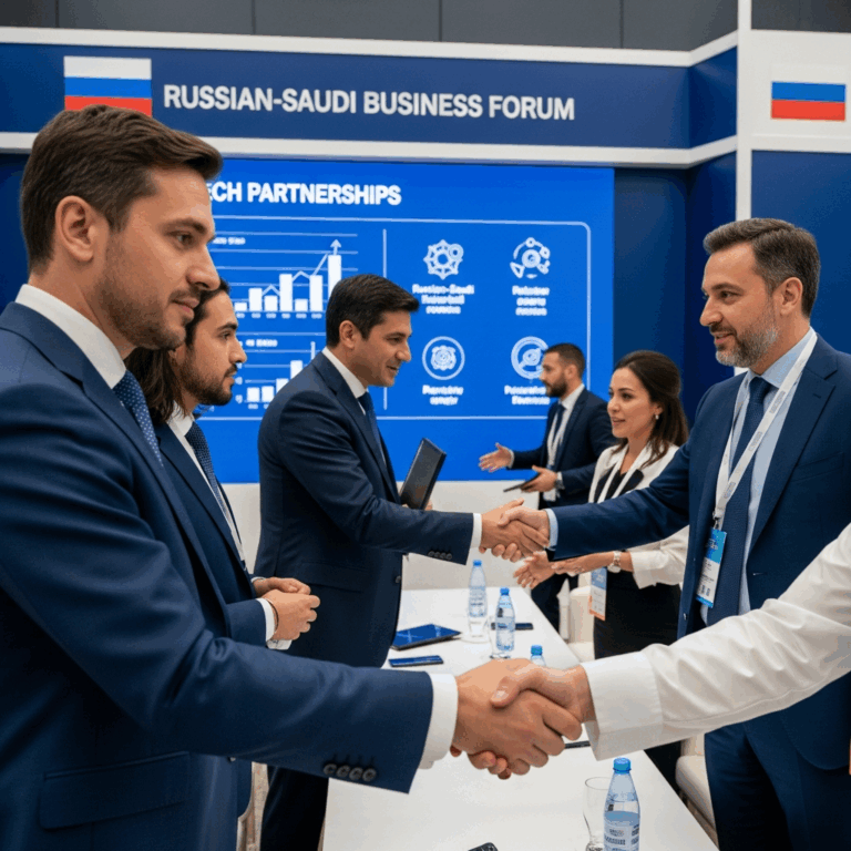 Illustration for: Russian-Saudi Business Forum Boosts Tech Partnerships