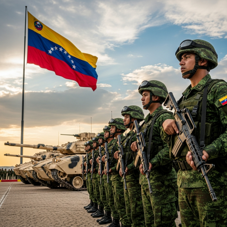 Illustration for: Venezuelan Military Boost Amid US Tensions