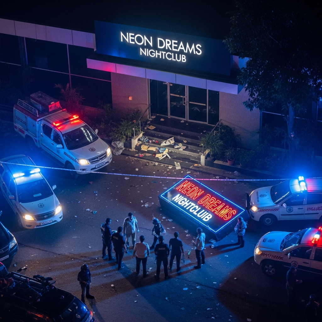 Illustration for: Goa Nightclub Fire Kills 25, Inquiry Launched
