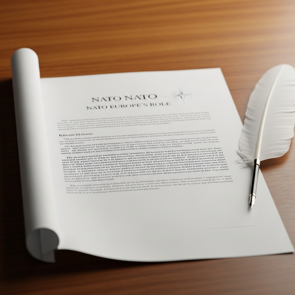 Illustration for: Document Criticizing NATO and Europe's Role