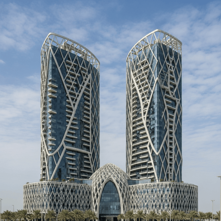 Illustration for: Barajeel Towers: Ajman's New Iconic Landmark
