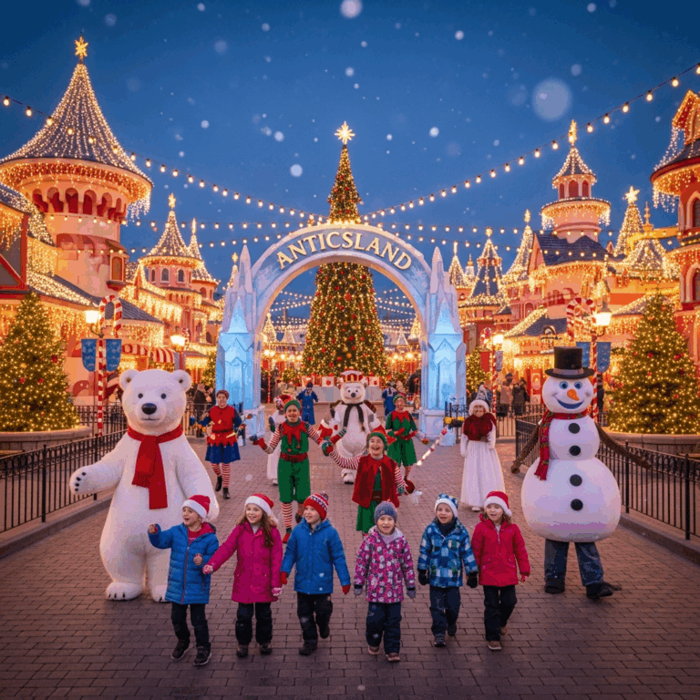 Illustration for: Discover Enchanting Festive Attractions at Anticsland