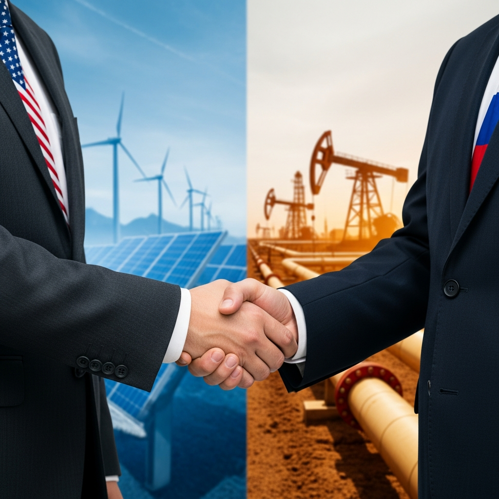 Illustration for: US-Russia Energy Agreement and Sanctions