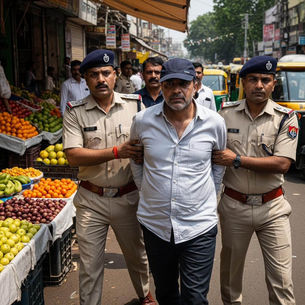 Illustration for: BlueChip Scam Fugitive Arrested in India