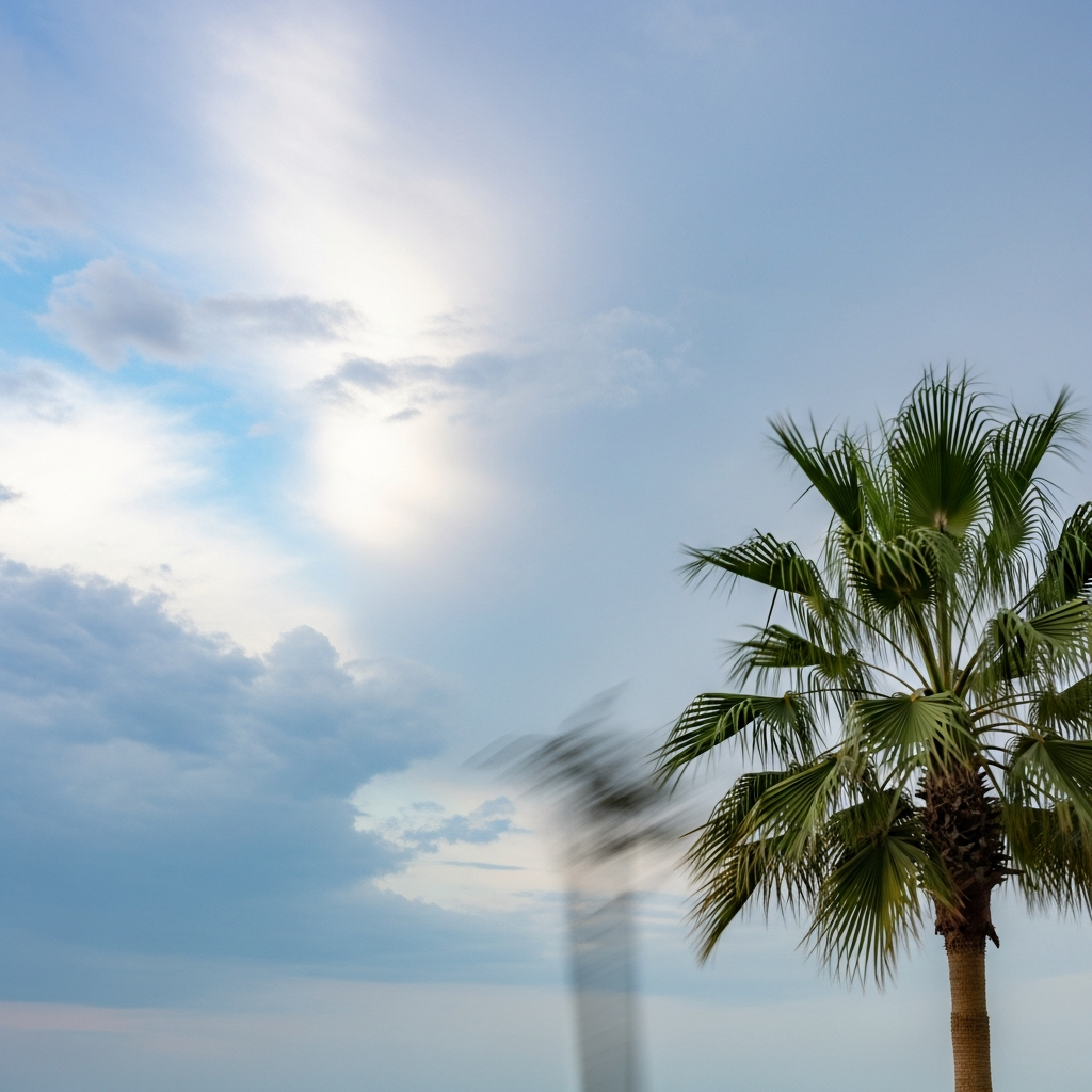 Illustration for: UAE Weather Update: Cloudy Skies and Mild Winds