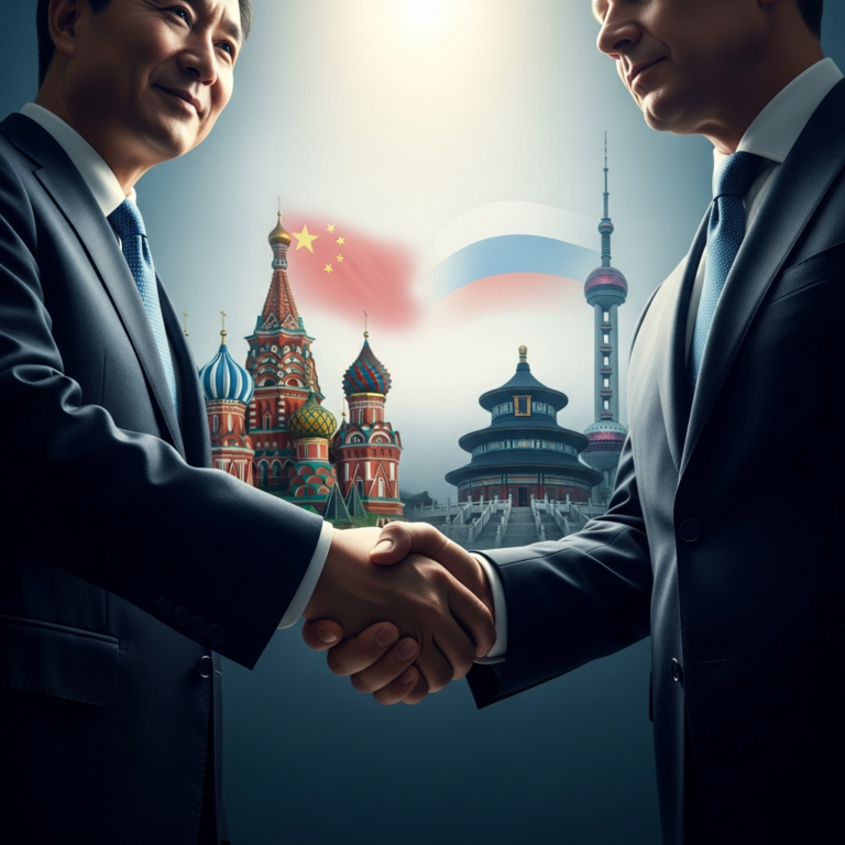 Illustration for: Sanctions Strengthen China-Russia Ties
