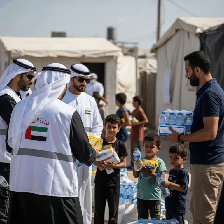 Illustration for: UAE's Vital Humanitarian Efforts in Gaza