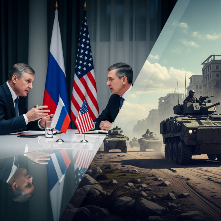 Illustration for: Russian-U.S. Talks Progress Amid Military Success