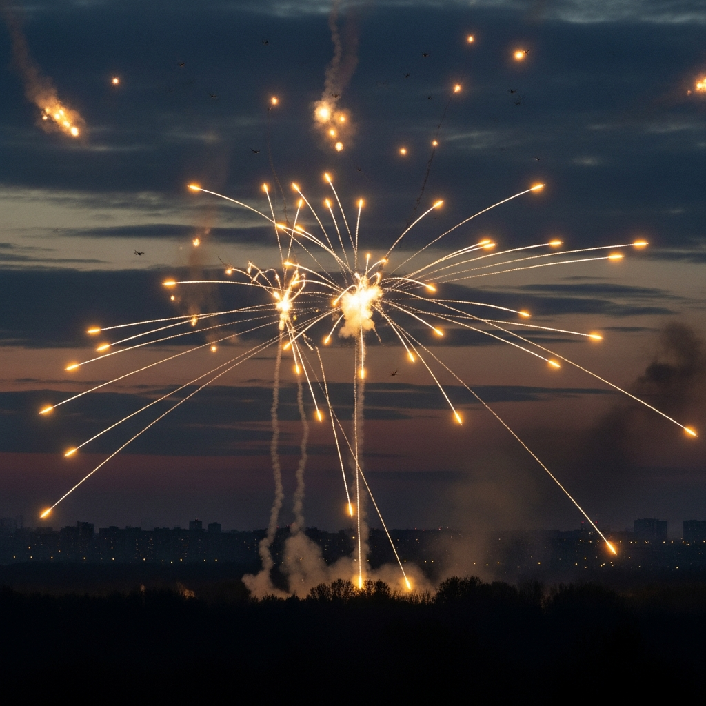 Illustration for: Russia Intercepts 102 Ukrainian Drones Overnight
