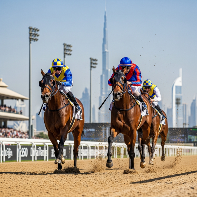 Illustration for: Dubai Racing Carnival: Thrilling Wins Unfold