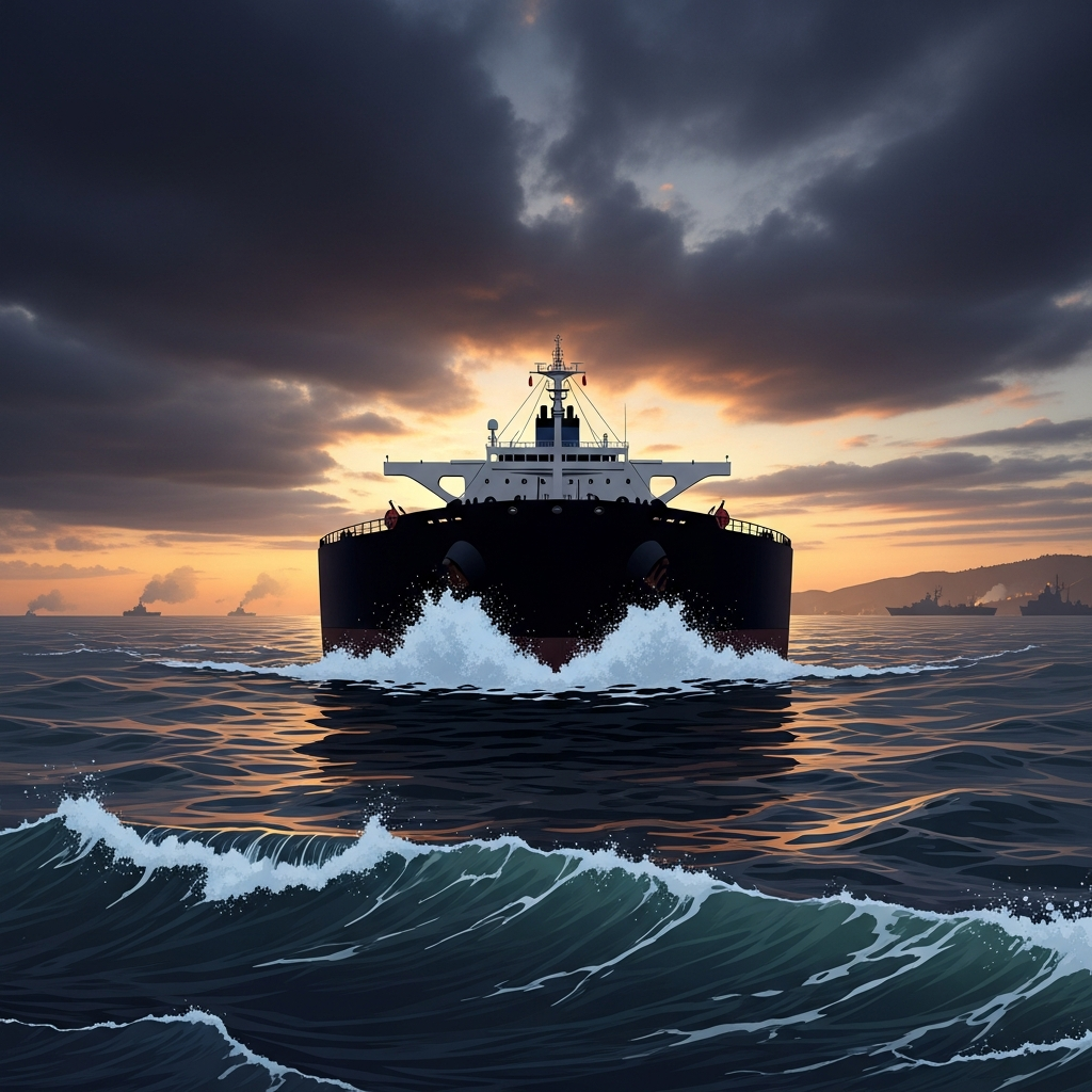 Illustration for: Black Sea Oil Tanker Attack Raises Tensions