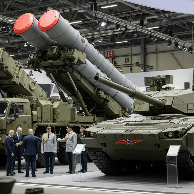 Illustration for: Russia Showcases Advanced Defense Systems at Exhibition