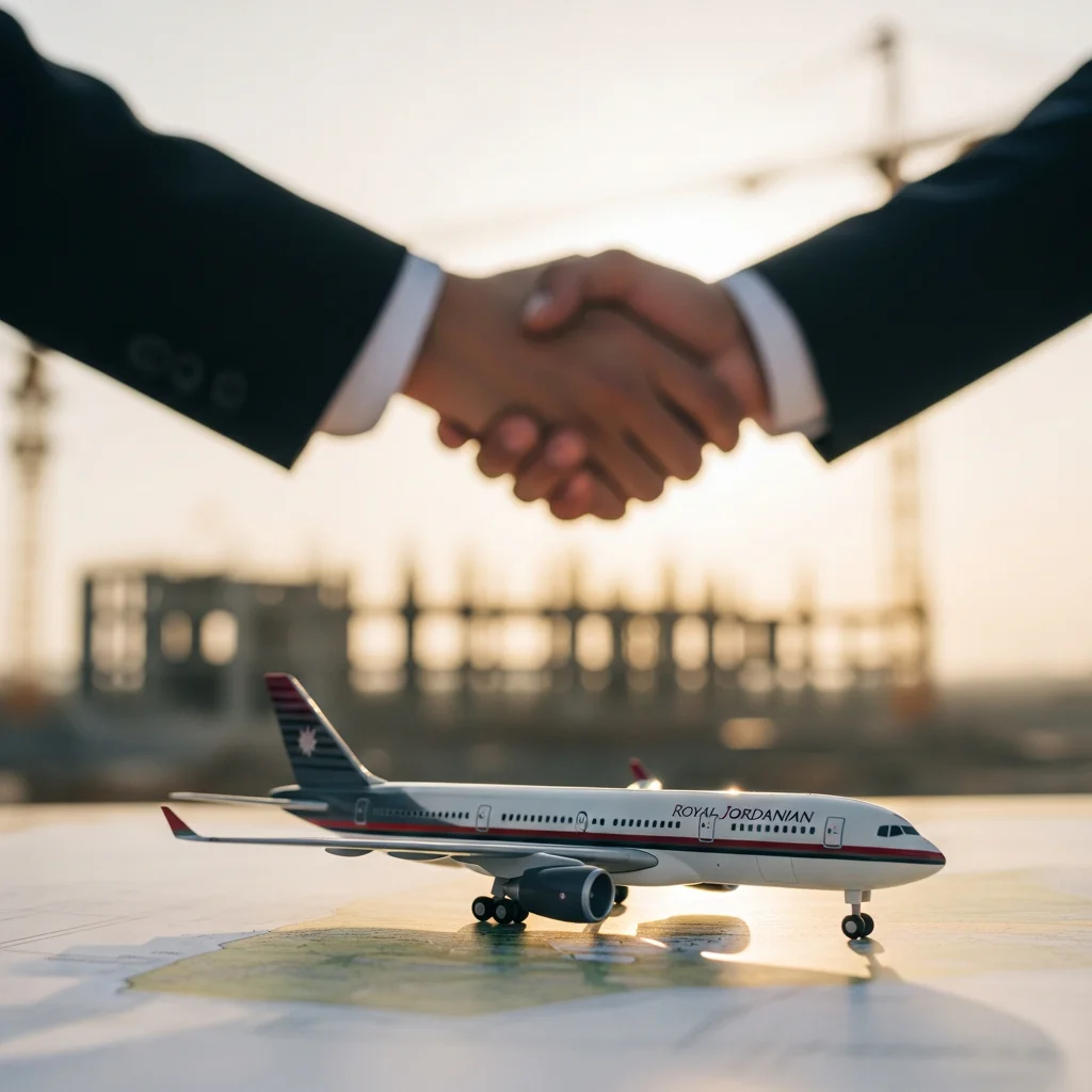Illustration for: Jordan's National Carrier Project Commences