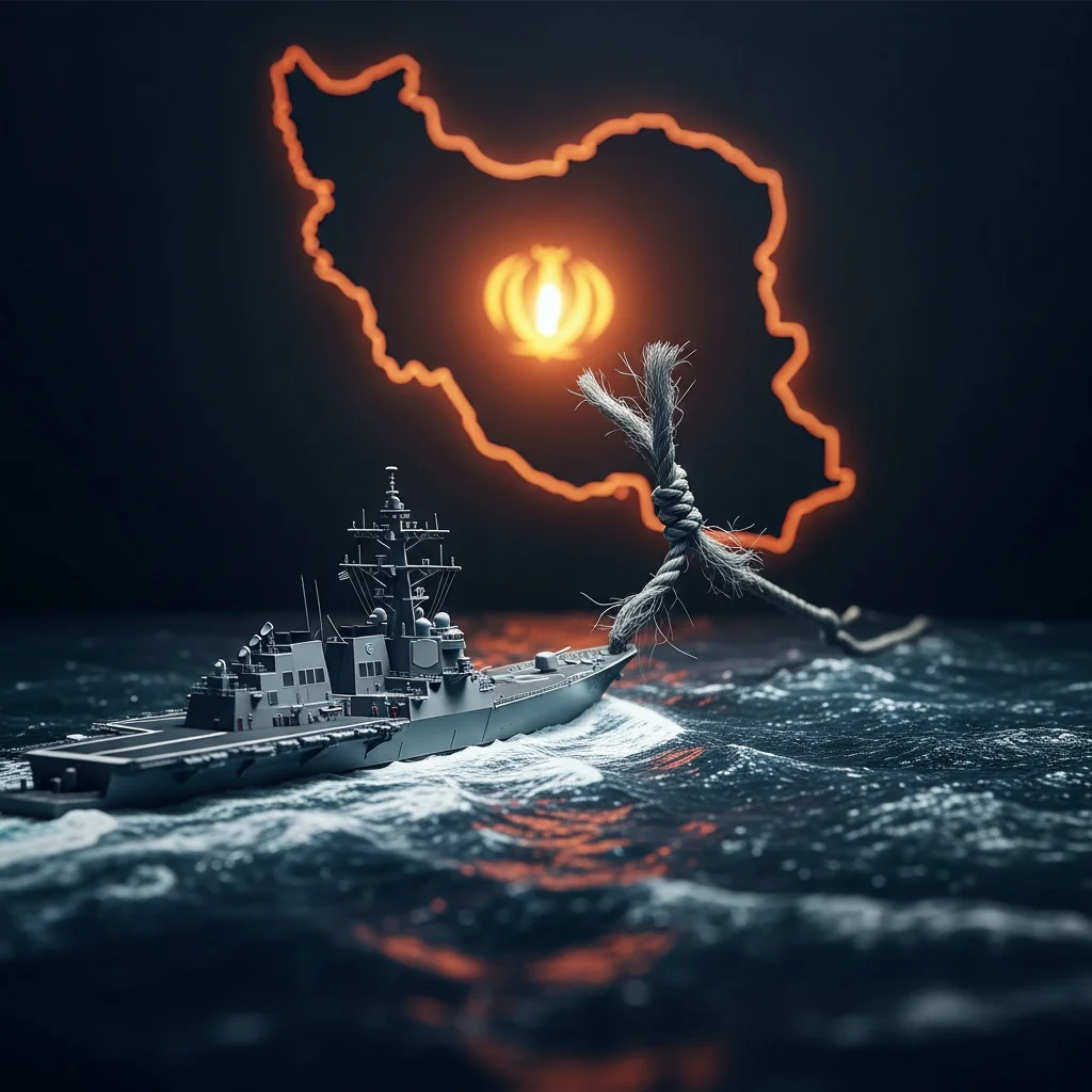 Illustration for: Iran-US Talks and Tensions Over Strait of Hormuz